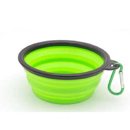 Folding Portable Dog Feeder Bowl