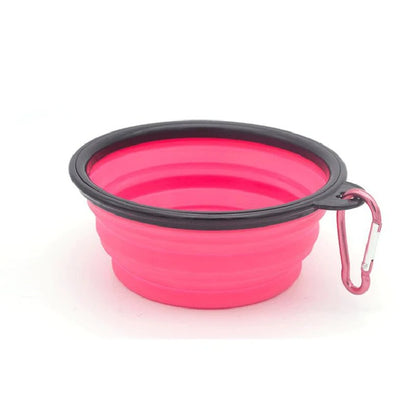 Folding Portable Dog Feeder Bowl