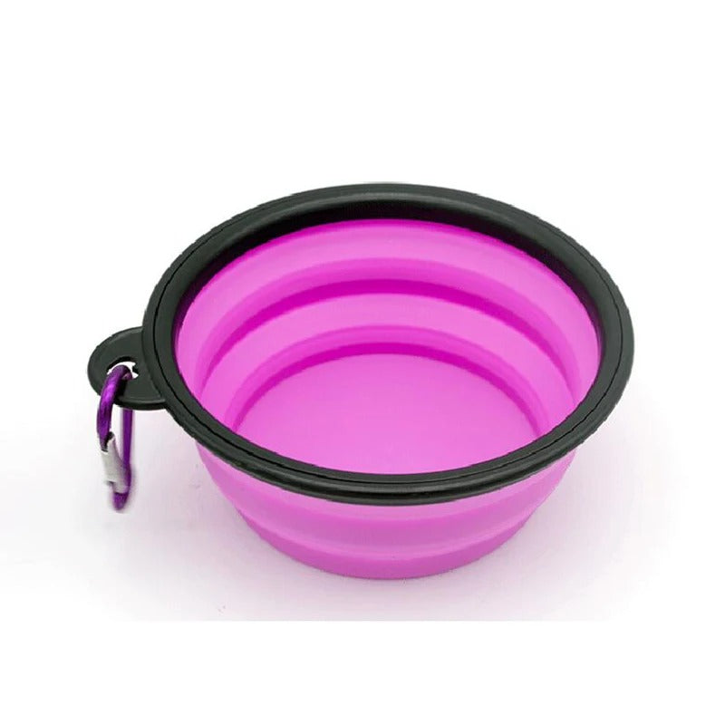 Folding Portable Dog Feeder Bowl