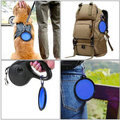 Folding Portable Dog Feeder Bowl