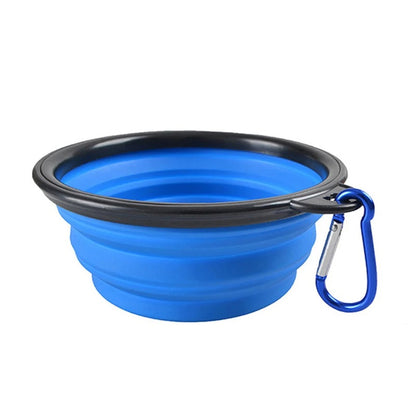 Folding Portable Dog Feeder Bowl