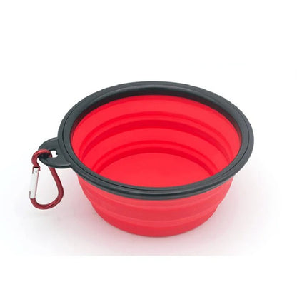 Folding Portable Dog Feeder Bowl